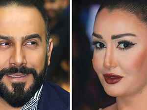 Ghada and Qusai sit together on the judging panel of Arab Casting. (Bitajarod)
