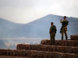 Israeli soldiers in the Israeli-occupied Golan Heights on June 28, 2015. (AFP/File) Israeli soldiers in the Israeli-occupied Golan Heights on June 28, 2015. (AFP/File)
