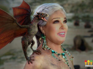 This is what Egyptian belly dancer and actress Fifi Abdo would look like if she were on the Game of Thrones. (Scoop Empire)