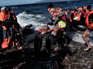 Overall, the number of refugees arriving in Greece by sea crossings has fallen dramatically compared with the same time last year. (AFP/File)