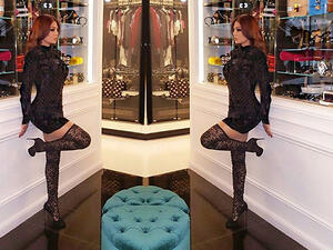 Haifa Wehbe looks fabulous in this daring outfit. (Instagram) 