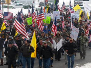 A militia has taken over a US government building, but people are wondering how different the situation would have been if they were Muslim. (Twitter)