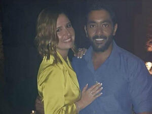 The love story between Shiha and Falawkas is said to have started while they were shooting the series "Nasibi w Esmatak" (Source: hanashiha - Instagram)