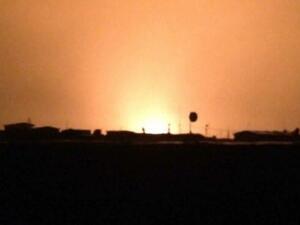 اندلاع حريق هائل في أنبوب للغاز بمحافظة البصرة