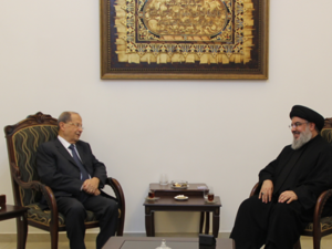 الجنرال عون في زيارة لنصر الله