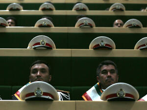 Members of Iran's Armed Forces attend President Hassan Rouhani's swearing in ceremony (AFP/File Photo)	