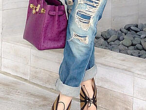 جينز ممزق بس محتشم