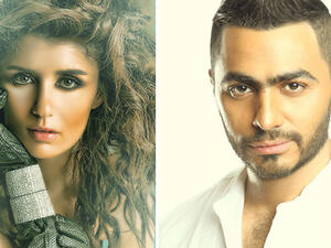 Tamer Hosny and Ghada Adel are starring in a new romantic comedy titled "Ahwak" (Love You). (Bitajarod)
