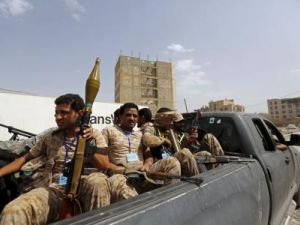 مقاتلون من الحوثييون في صنعاء
