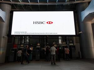 HSBC earned the most investment banking fees in the Middle East during the first six months of 2017, a total of $29.2 million. (AFP/ File)