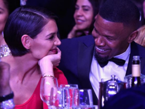 Interesting: Katie Holmes and Jamie Foxx -   pictured in January - are set to get married in Paris after years of keeping their relationship a secret according to a new report from Radar Online (Source: intouchweekly - Instagram)
