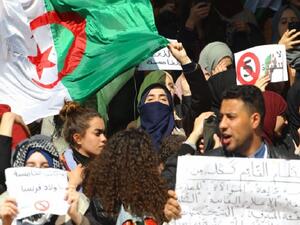 جانب من الاحتجاجات في الجزائر