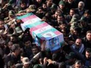 جنازة سابقة لضابط ايراني قتل في العراق