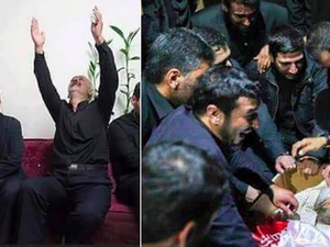 الرئيس الإيراني السابق يبكي شقيقه الذي قتل في الفلوجة