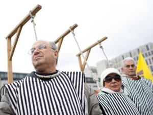 احتجاج في برلين على الاعدامات في العراق/أ.ف.ب