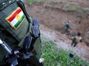 مقاتلون من البشمركة في زمار/أ.ف.ب