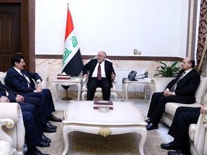 رئيس الوزراء العراقي حيدر العبادي يلتقي وفد من إقليم كردستان