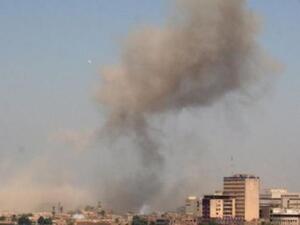 الدخان يتصاعد من موقع الهجوم