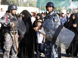 عناصر من قوات مكافحة الارهاب في الكاظمية