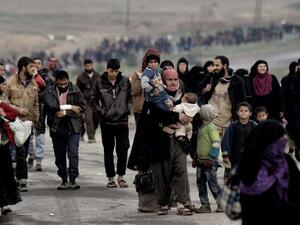 نازحون من مدينة الموصل/ أرشيفية