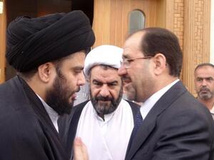 مقتدى الصدر والمالكي/أرشيف