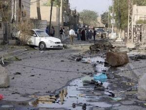 دمار امام كنيسة سيدة النجاة غداة الهجوم