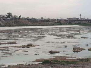 انخفاض منسوب مياه نهر دجلة في مدينتي بغداد والموصل