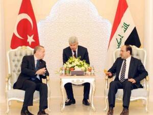 اردوغان خلال لقائه المالكي