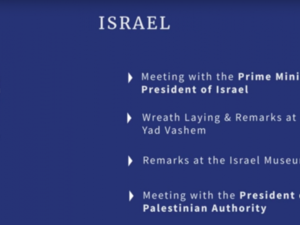  المخطط أن يقوم دونالد ترامب بزيارة فلسطين التاريخية يوم الإثنين المقبل