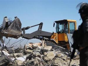Israel demolishes makeshift classroom in Jordan Valley. (AFP /File)