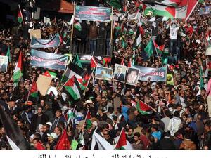 عمت المظاهرات الاحتجاجية على قرار نقل السفارة الأمريكية للقدس المدن الأردنية 