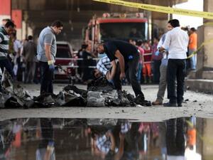  الانفجار أسفر عن تدمير أجزاء كبيرة من القنصلية، التي تقع في شارع الجلاء وسط القاهرة