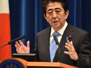 Japan's religious freedom means that nobody is asked their religion, so Muslims are of course allowed. Photo shows Japanese Prime Minster Shinzo Abe. (AFP/Kazuhiro Nogi)