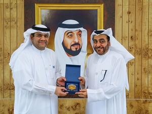 Dr. Mansoor Al Awar, Chancellor of HBMSU & Dr. Amer Ahmad Sharif, Vice Chancellor of MBRU and Chief Executive Officer, Dubai Healthcare City Authority - Education Sector at Dubai Healthcare City.