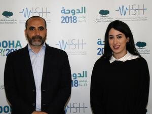 Dr. Mohammed Ghaly, who leads the World Innovation Summit for Health (WISH) Palliative Care and Islamic Ethics research group, and Maha El Akoum, Research and Policy Officer at WISH.