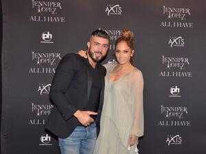 Charbel hanging out with J Lo in Vegas. (Facebook)