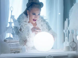 In the video for “Medicine,” the singer wears an outfit by Amato Couture. (Source: Jennifer Lopez - YouTube)