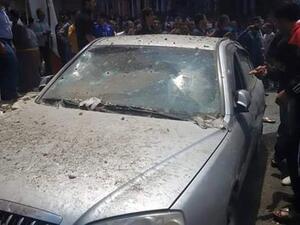 الخسائر اقتصرت على أضرار مادية بسيطة والقذيفة لم تنفجر