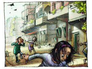 The book includes some horrifying scenes endured by the main characters who are now settled in Germany. (Credit: Jan Birck)