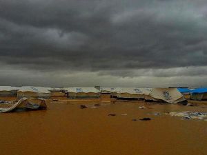 مخيم الزعتري للاجئيين السوريين كما بدا الثلاثاء