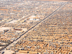 Jordan's Zaatari refugee camp. (Wikimedia Commons)