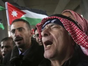 متظاهرون في العاصمة الاردنية 