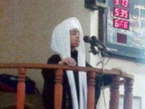 Anas seen giving his sermon in Amman. [Anas Al Shatti Supplied]