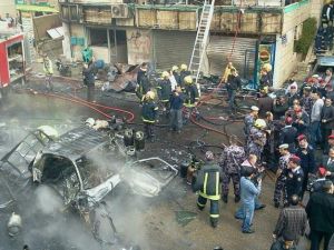 إنفجارات متتالية لعشرات أسطوانات الغاز في أحد أحياء العاصمة عمان