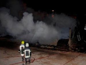 حريق ضخم شب في وسط العاصمة الأردنية عمان مساء الأحد