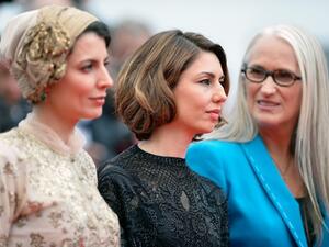 Jury members Leila Hatami, Sofia Coppola and president Jane Campion. (Pascal Le Segretain/WireImage)