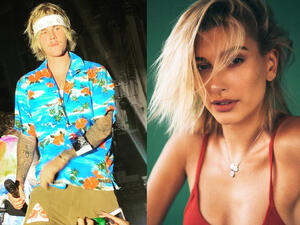 Justin Bieber and Hailey Baldwin kiss in New York (Source: justinbieber, haileybaldwin / Instagram) 