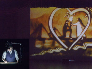 Sand Artist Kim Ha Jun. (Photo: Bassam Alzoghby)