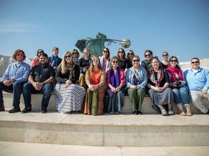 خلال أول رحلة استكشافية ثقافية تنظمها مؤسسة قطر الدولية

 