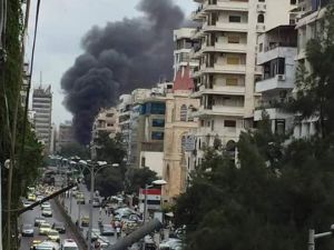 سقوط صواريخ على اللاذقية 